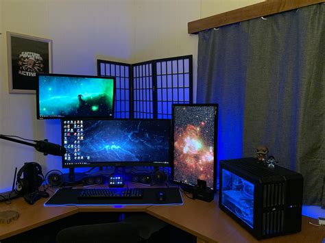 My home office/gaming PC setup : r/desksetup