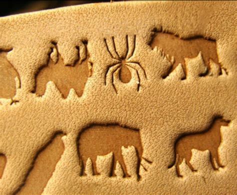 Animal Leather Stamp Set Tools For Crafting On Leather Leather Mold