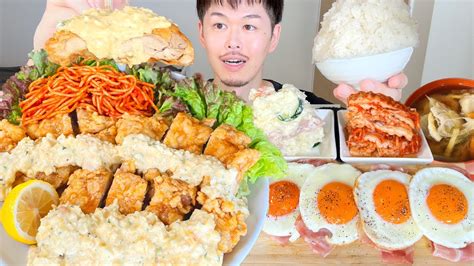 Asmr ザクザクなチキン南蛮 Chicken Nanban Eating Sounds 咀嚼音 Mukbang 먹방 Youtube