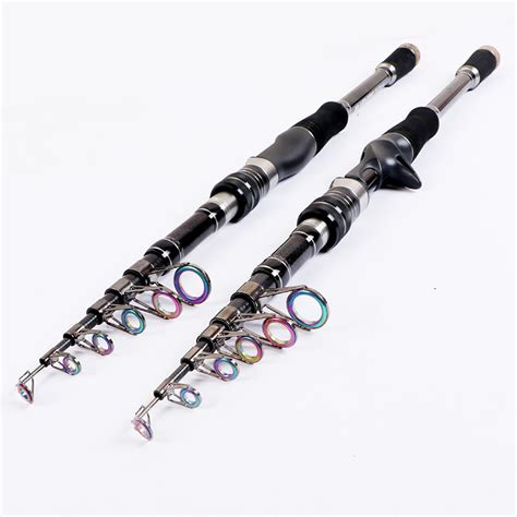 Tangle Free Stainless Guid Fishing Rod Carbon Fiber Telescopic Fishing