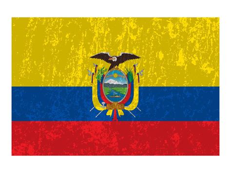 Ecuador flag, official colors and proportion. Vector illustration ...