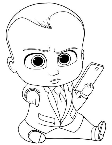 Free Easy To Print Boss Baby Coloring Pages