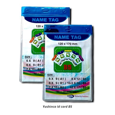 Jual Plastik Tanda Pengenal Name Tag Id Card Holder Besar B Mika