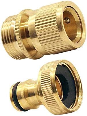 Tesmotor Pack Brass Garden Hose Quick Connector Fittings Expandable