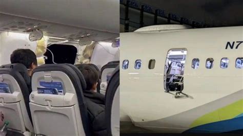 Terror en Estados Unidos un avión perdió una puerta en pleno vuelo y