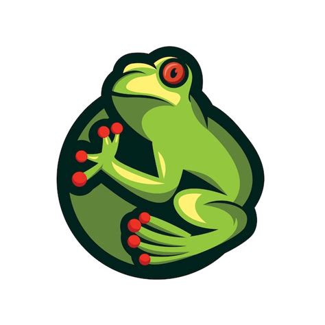 Logo Frog Design Premium Vector