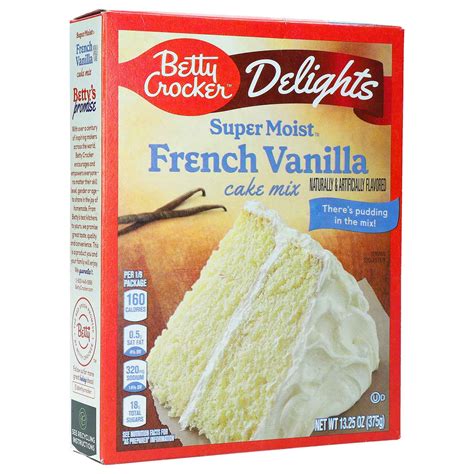 Betty Crocker Super Moist Cake Mix French Vanilla 375g Online Kaufen Im World Of Sweets Shop