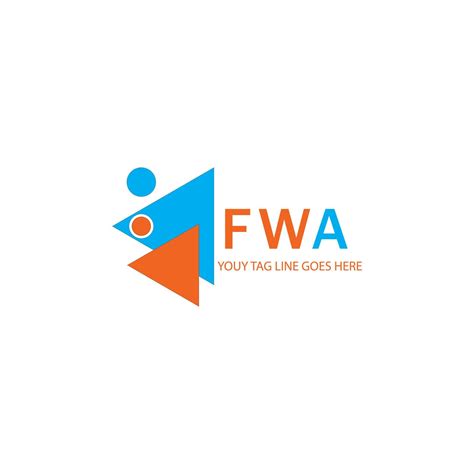 Fwa Letter Logo Creative Design With Vector Graphic 7886645 Vector Art