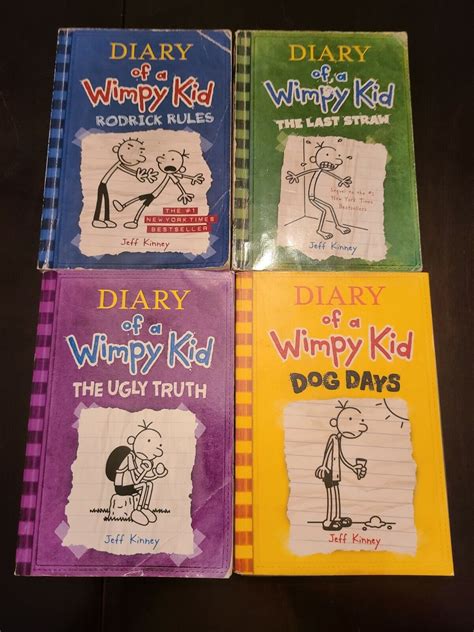 Mavin 4 Diary Of A Wimpy Kid Books Jeff Kinney Books 2 5 Rodrick