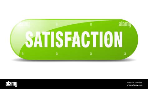 Satisfaction Button Satisfaction Sign Key Push Button Stock Vector