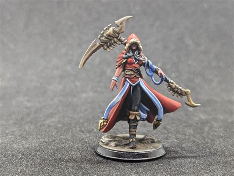 Female Reaper Warlock Galaad Miniatures Fantasy Dungeons And