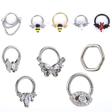 Neus Piercing Ring Nase Septum Piercing Ring Titanium Staal Bee Nariz