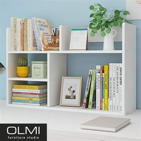 Книжная полка, стеллаж для книг, органайзер OLMI белый OM2 – купить ...