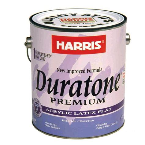 Harris Duratone 1 Gal Flat Acrylic Latex Deep Base Interiorexterior