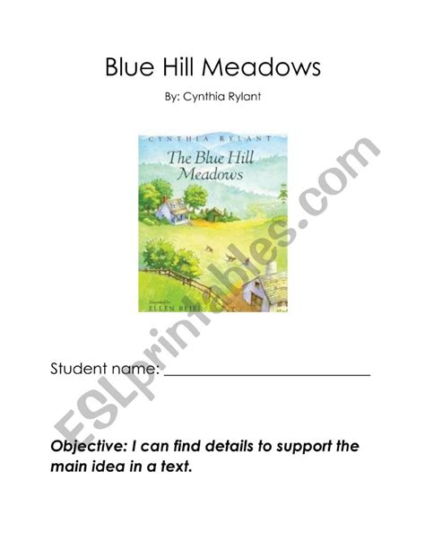 Blue Hill Meadows Packet Esl Worksheet By Leighdjackson