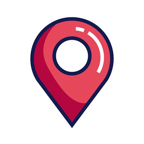 icono de ubicación del lugar del mapa pin marcador de ubicación único