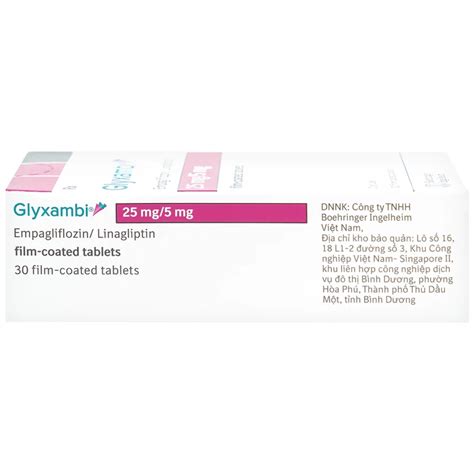 Thuốc Glyxambi 25mg5mg Trị Tiểu đường Tuýp 2 30 Viên