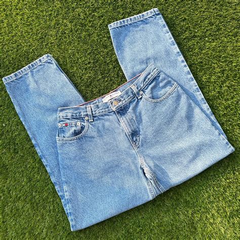 Vintage High Waisted Dark Wash Tommy Hilfiger Jeans Depop