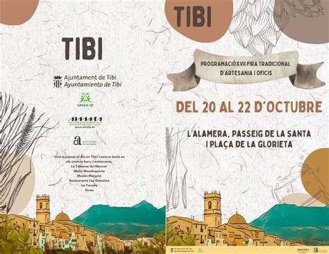 Tibi Celebra Su Xvii Feria Tradicional De Artesan A Y Oficios Del Al