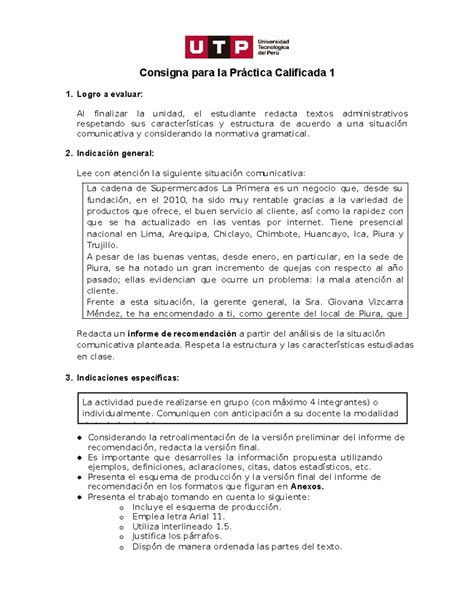 Formato Oficial Practica La Cadena De Supermercados La Primera Es