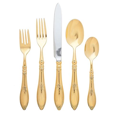 Godinger Silver Art Co Stainless Steel Flatware Set Of 20 Wayfair