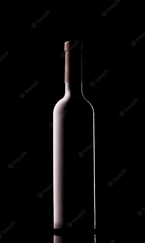 Premium Photo Black Bottle Of Wine