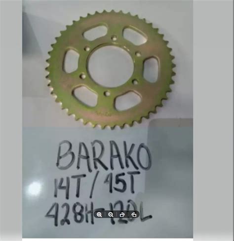 CSL Chain And Sprocket Set For Barako Motorcycle 14T 42T 428H 120L And