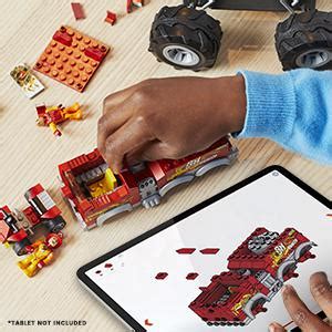 Mega Bloks Hot Wheels Monster Trucks Πυροσβεστικό Όχημα 2σε1 HHD19 Toyscenter Greece