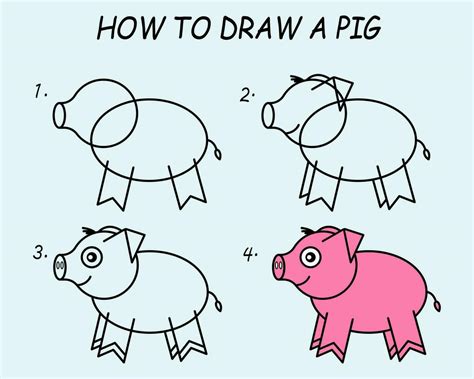 Paso Por Paso A Dibujar Un Cerdo Dibujo Tutorial Un Cerdo Dibujo