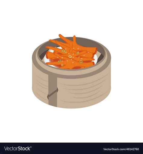 Dim sum chicken feet Royalty Free Vector Image