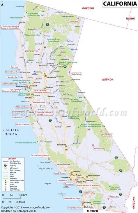 California Map Map Of California Map Of Ca California Map