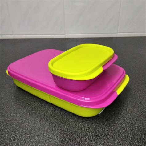 Tupperware Foodies Buddies School Office Lunch Box Snack Box Divided