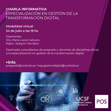 Charla Informativa Especialización en Gestión de la Transformación