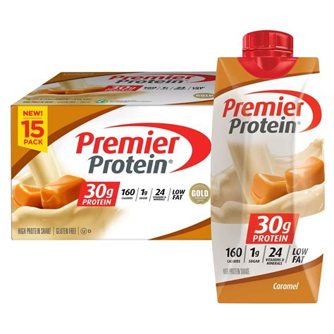 Premier Protein High Protein Shake Caramel 11 Fluid Ounce 15 Pack