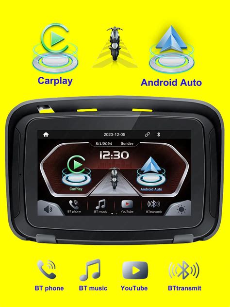 C5 Pro 5 Cal Przeno Na Nawigacja GPS Motocykl Wodoodporny Carplay Wy