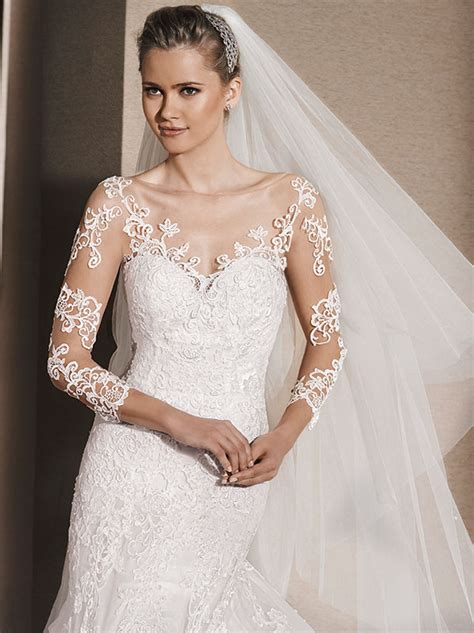 Tendenze Abiti Sposa Pizzo Esempio Pronovias Look Sposa