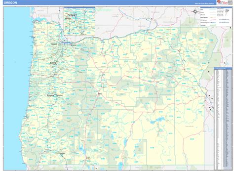 Oregon Zip Code Map Printable