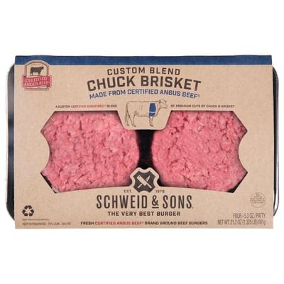 Schweid Sons Schweid Sons Patty Chuck Brisket Custom Blend