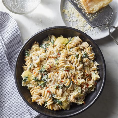 Spinach And Artichoke Dip Pasta Recipe Eatingwell