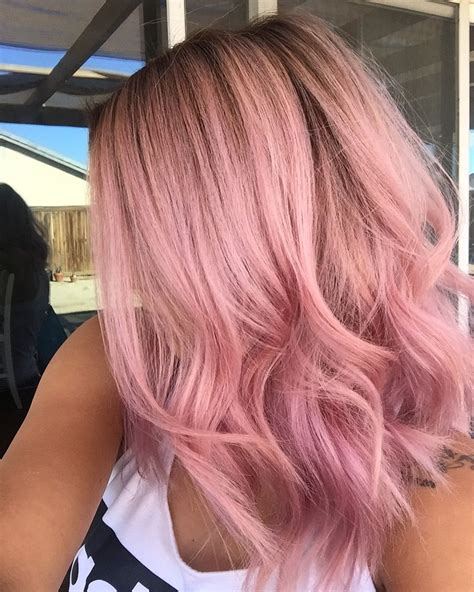 Pink Hair Balayage Pink Hair Hair Ideas Long Hair Styles Makeup Beauty Rosa Hair Make Up