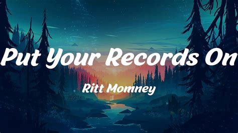 Put Your Records On Ritt Momney Lyrics Youtube