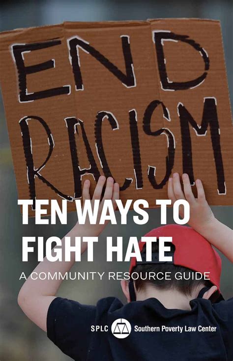 Ten Ways To Fight Hate A Community Response Guide Southern Poverty