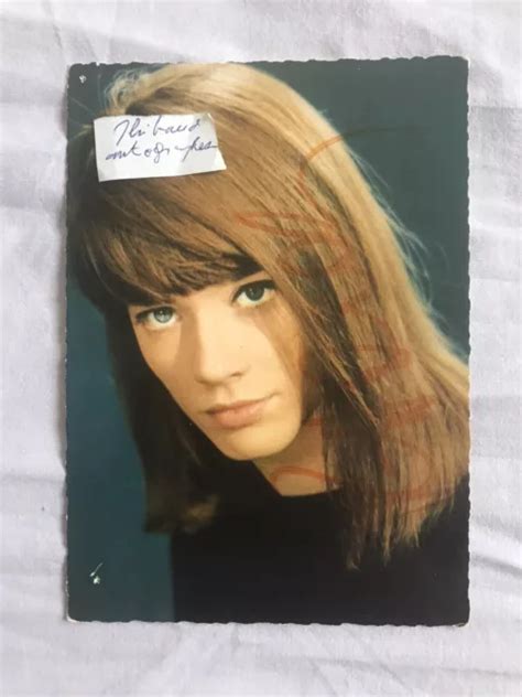 RARE CARTE SIGNÉE 2 Fois Françoise Hardy Autographes dédicaces