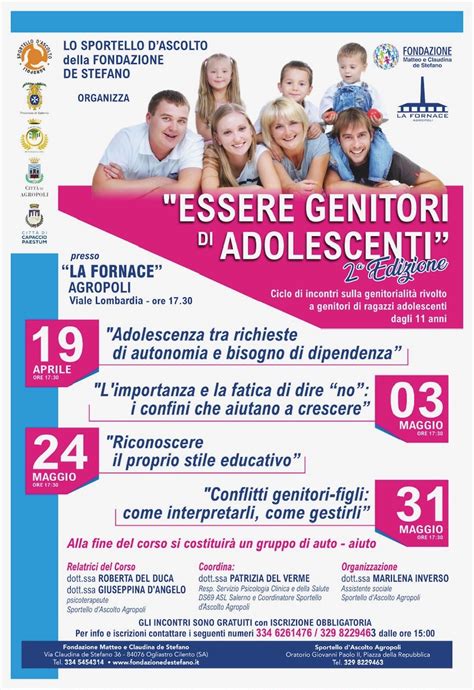 Essere Genitori Di Adolescenti Ciclo Di Incontri A Cura Della