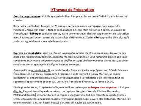 L'Auberge Espagnole A level Booklet | Teaching Resources