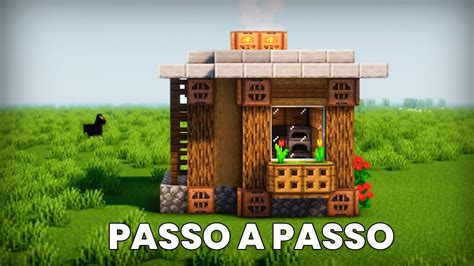 CASA SIMPLES E BONITA NO MINECRAFT COMO FAZER NO SURVIVAL DE MADEIRA