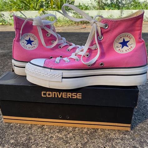 Og Classic Pink High Top Platform Converse In A Depop