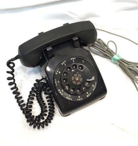 Vintage Rotary Phone 1956 Western Electric Black Rotary Telephone