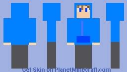 Blue hoodie boy Minecraft Skin