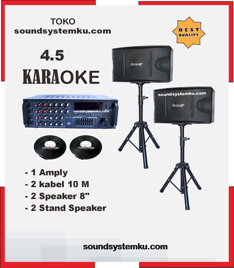 Paket Karaoke Best Grosir Audio Perlengkapan Sound System